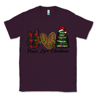 Plum peace love christmas Classic Tee - RanaPortraitStore