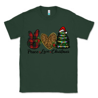 Sports Green peace love christmas Classic Tee - RanaPortraitStore