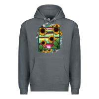 Rock New Mexico Map Sunflower Cactus Serape Premium Hoodie - RanaPortraitStore
