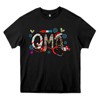 Black christmas nurse qma Heavy Core Tee - CowhideDigitalArt