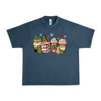 Midnight Navy christmas tree cake  coffee cups Urban Heavy Tee - Zillion Design Studio