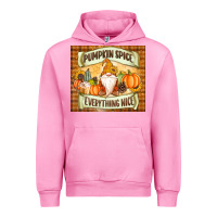 Fuchsia Pink Pumpkin Spice Everything Nice Gnome Urban Hoodie - MaliasSmallBusiness