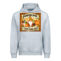Heather Grey Pumpkin Spice Everything Nice Gnome Urban Hoodie - MaliasSmallBusiness