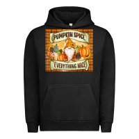 Pigment Black Pumpkin Spice Everything Nice Gnome Urban Hoodie - MaliasSmallBusiness