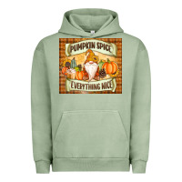 Pigment Oil Green Pumpkin Spice Everything Nice Gnome Urban Hoodie - MaliasSmallBusiness