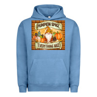 Pigment Pebble Blue Pumpkin Spice Everything Nice Gnome Urban Hoodie - MaliasSmallBusiness