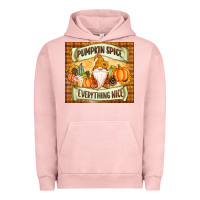 Pigment Salmon Pumpkin Spice Everything Nice Gnome Urban Hoodie - MaliasSmallBusiness