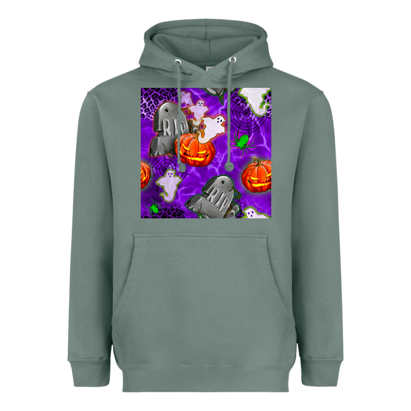 Tombstone And Ghosts Seamless Paternal Heavyweight Hoodie by BundleAndBundleShop | Teevron
