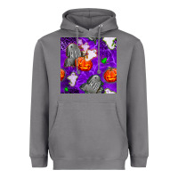 Storm tombstone and ghosts seamless paternal Heavyweight Hoodie - BundleAndBundleShop