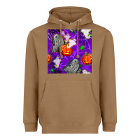 Toasted Coconut tombstone and ghosts seamless paternal Heavyweight Hoodie - BundleAndBundleShop