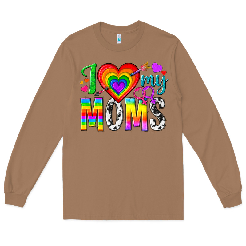 I Love My Moms Long Sleeve Tee by texasbilliewilder | Teevron