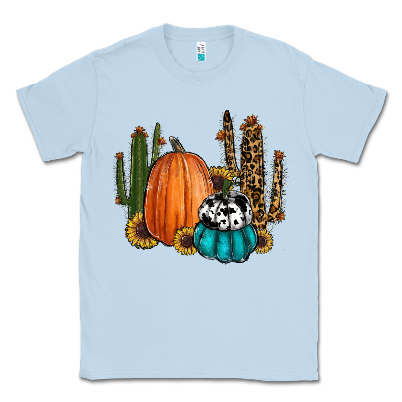 Sunflower Cactus Pumpkin Fall Classic Tee by RanaPortraitStore | Teevron