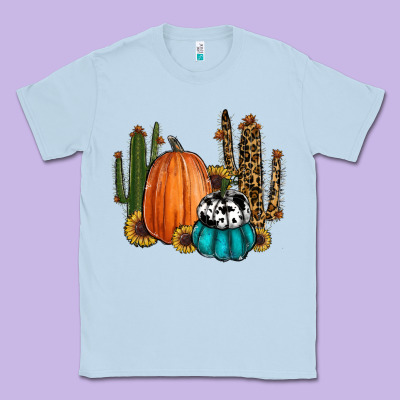 Sunflower Cactus Pumpkin Fall Classic Tee Designed By Ranaportraitstore
