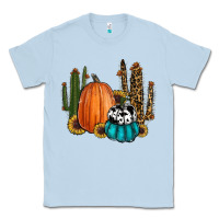 Dusty Blue sunflower cactus pumpkin fall Classic Tee - RanaPortraitStore