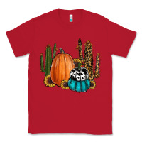 Red sunflower cactus pumpkin fall Classic Tee - RanaPortraitStore