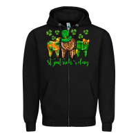Black Dentist st. patricks day Zipper Hoodie - Neo Western