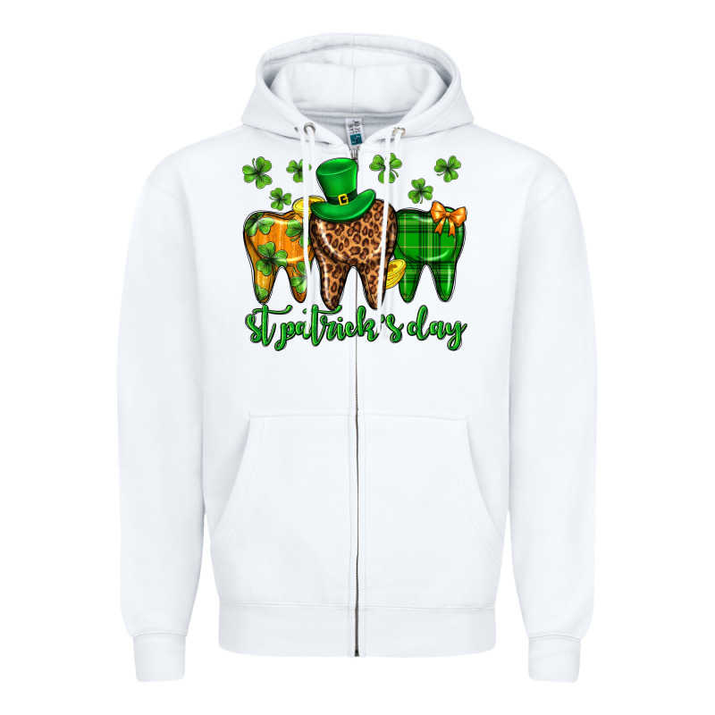 Dentist St. Patricks Day Zipper Hoodie by Neo Western | Teevron