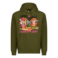 Army Green cupids favorite lunch lady Premium Hoodie - MaliasSmallBusiness