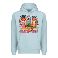 Blue Mist cupids favorite lunch lady Premium Hoodie - MaliasSmallBusiness