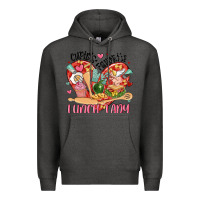 Charcoal Heather cupids favorite lunch lady Premium Hoodie - MaliasSmallBusiness