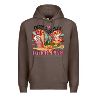 Coffee cupids favorite lunch lady Premium Hoodie - MaliasSmallBusiness