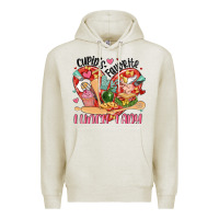 Oatmeal Heather cupids favorite lunch lady Premium Hoodie - MaliasSmallBusiness
