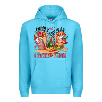 Ocean Blue cupids favorite lunch lady Premium Hoodie - MaliasSmallBusiness