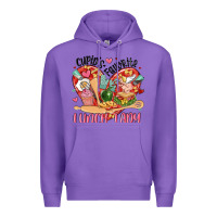 Purple cupids favorite lunch lady Premium Hoodie - MaliasSmallBusiness