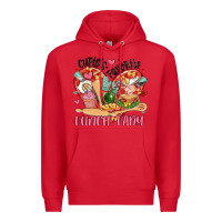 Red cupids favorite lunch lady Premium Hoodie - MaliasSmallBusiness