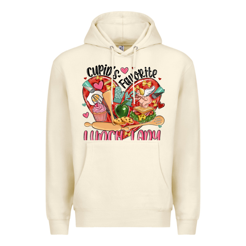 Cupids Favorite Lunch Lady Premium Hoodie by MaliasSmallBusiness | Teevron