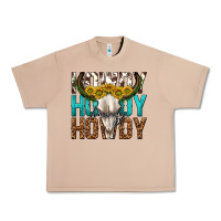 Burro howdy howdy howdy western bull skull Urban Heavy Tee - texasbilliewilder