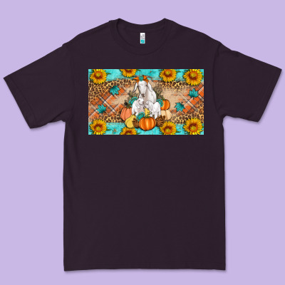 Goat Family Fall Pumpkins Premium Tee Designed By Artiststas