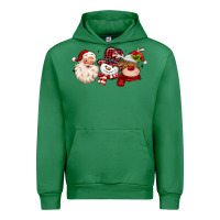 Emerald santa snowman reindeer Urban Hoodie - MaliasSmallBusiness