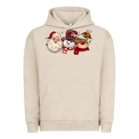 Pigment French Oak santa snowman reindeer Urban Hoodie - MaliasSmallBusiness