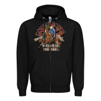 Black cowboy ranch Zipper Hoodie - SublimationCraftShop