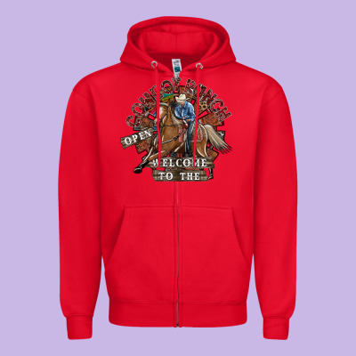 Cowboy Ranch Zipper Hoodie Designed By Sublimationcraftshop