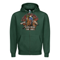 Sports Green cowboy ranch Zipper Hoodie - SublimationCraftShop