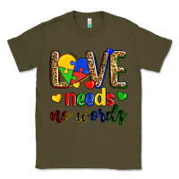 Army Green love needs no words Classic Tee - Zillion Design Studio