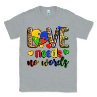 Heather Grey love needs no words Classic Tee - Zillion Design Studio