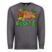 Charcoal Heather Elote corn sombrero lime and  cactus Premium Sweatshirt - AdoDesignShop