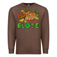 Chestnut Elote corn sombrero lime and  cactus Premium Sweatshirt - AdoDesignShop