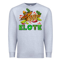 Heather Grey Elote corn sombrero lime and  cactus Premium Sweatshirt - AdoDesignShop