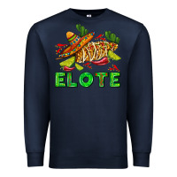 Navy Elote corn sombrero lime and  cactus Premium Sweatshirt - AdoDesignShop
