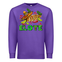 Purple Elote corn sombrero lime and  cactus Premium Sweatshirt - AdoDesignShop