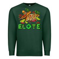 Sports Green Elote corn sombrero lime and  cactus Premium Sweatshirt - AdoDesignShop