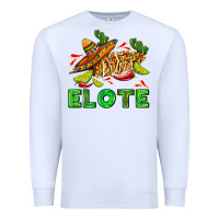 White Elote corn sombrero lime and  cactus Premium Sweatshirt - AdoDesignShop