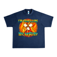 Navy i m fulfilling my destiny Urban Heavy Tee - texasbilliewilder