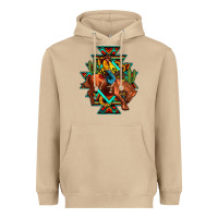 Aztec Rodeo Cowboy Heavyweight Hoodie | Teevron