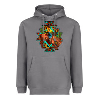Storm aztec rodeo cowboy Heavyweight Hoodie - JahusDesignShop