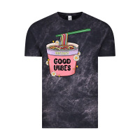 Cloud Black instant good vibes noodles Vintage Tee - MaliasSmallBusiness